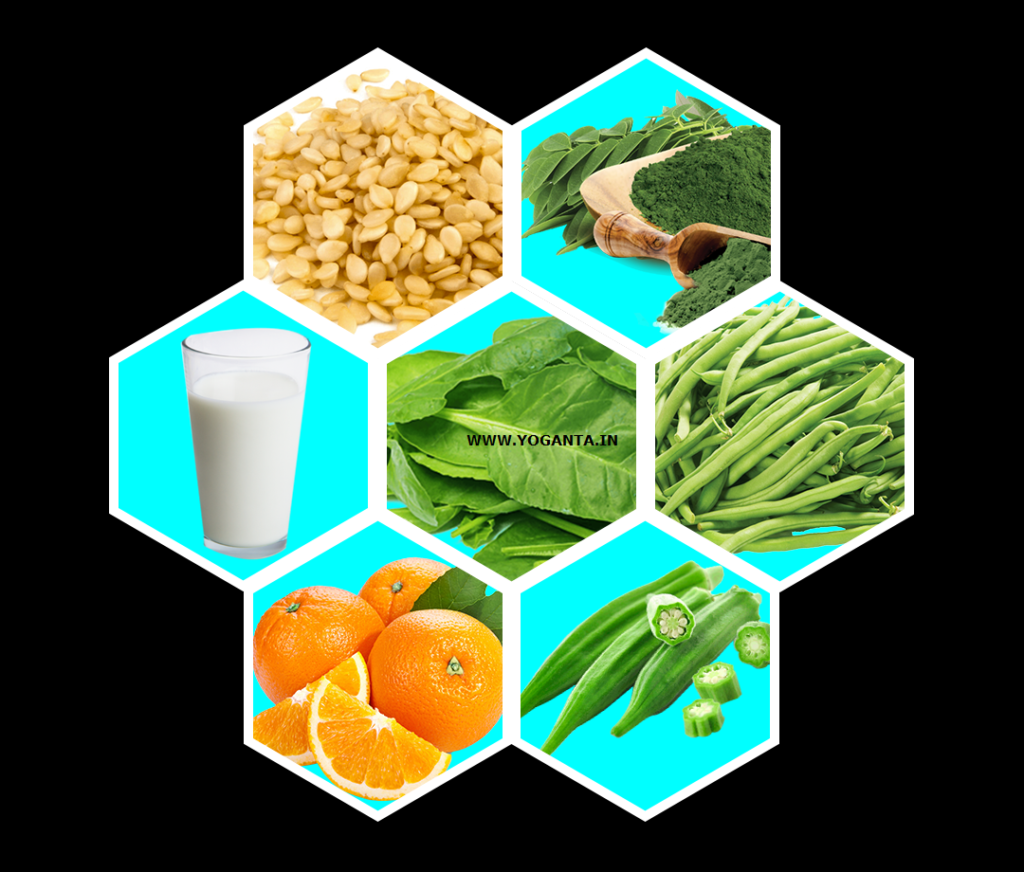 calcium-rich foods info-graphic